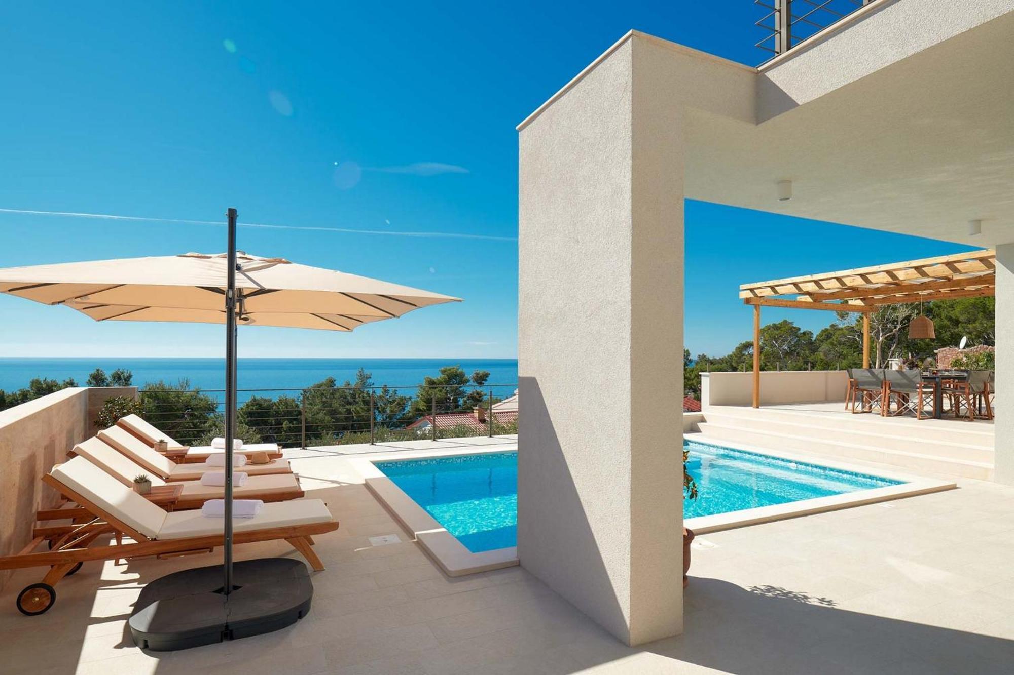 Dazzling Hvar Villa Villa Licita 4 Bedrooms Spacious Sunterrace Fitted With Sunbeds And Parasols Private Outdoor Swimming Pool Shaded, สเวตา เนเดลยา ภายนอก รูปภาพ