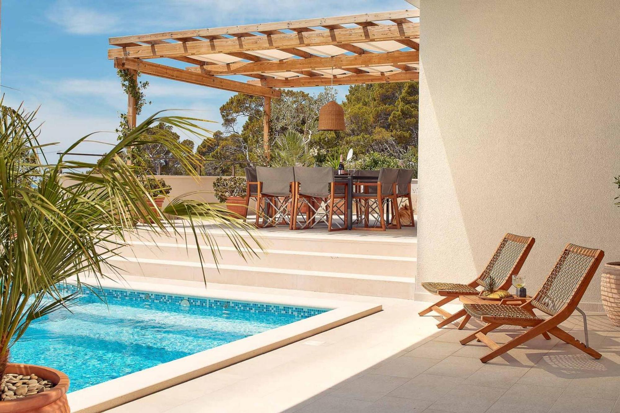 Dazzling Hvar Villa Villa Licita 4 Bedrooms Spacious Sunterrace Fitted With Sunbeds And Parasols Private Outdoor Swimming Pool Shaded, สเวตา เนเดลยา ภายนอก รูปภาพ